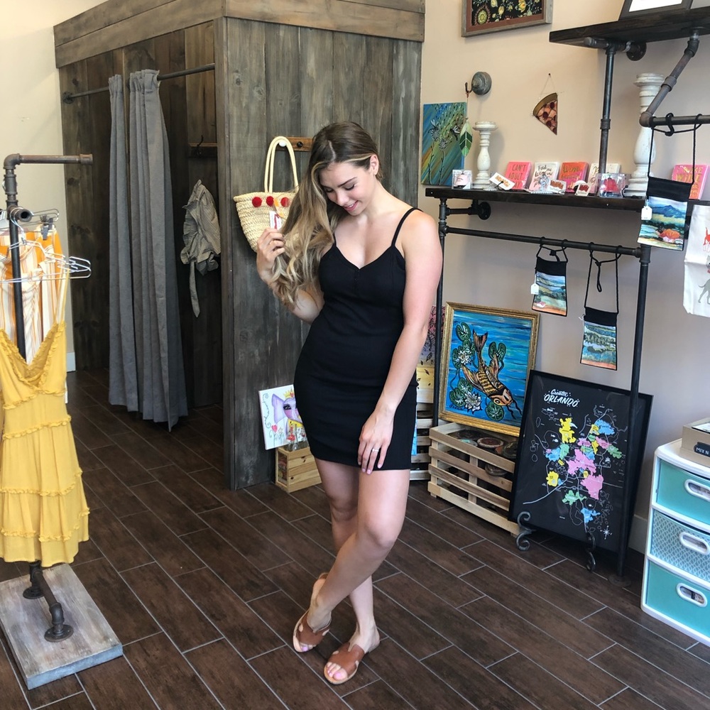 V Neck Cami Dress